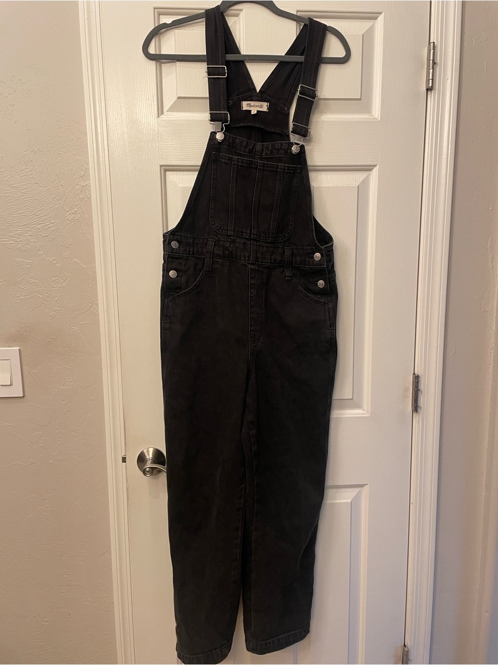 Madewell Vintage Black Denim Overalls